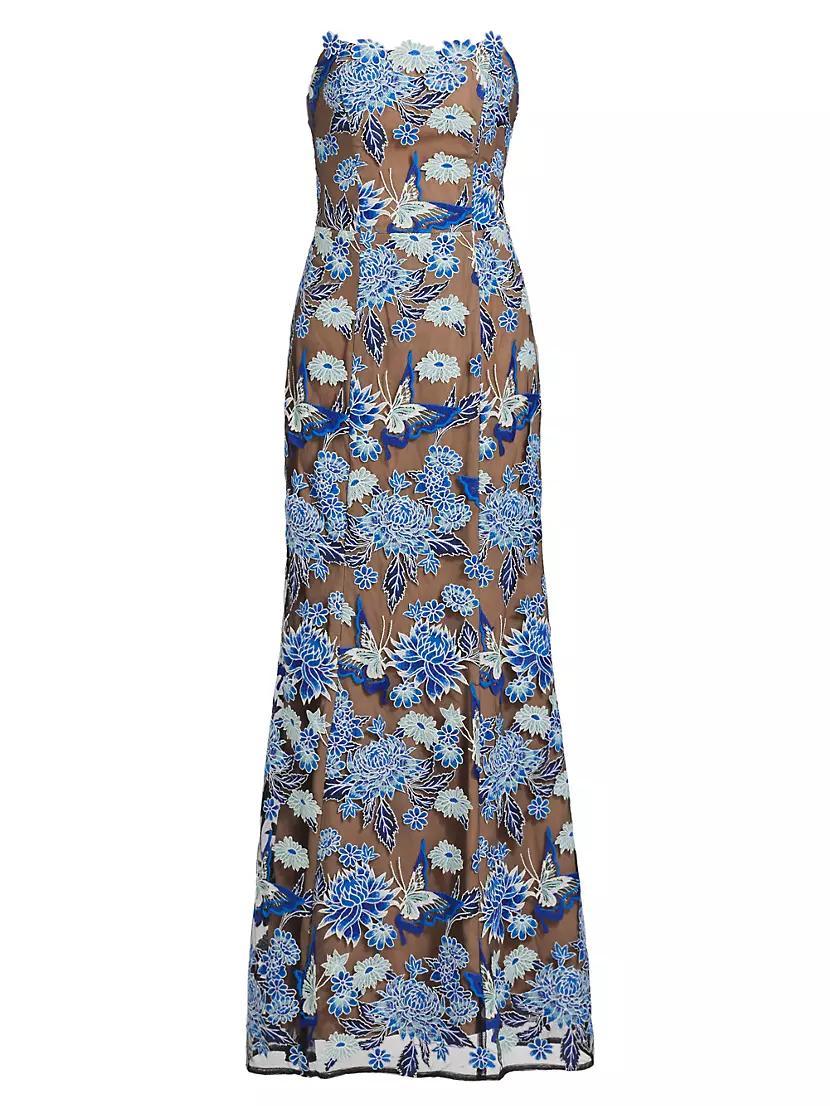 Renee Floral Embroidered Maxi Dress Product Image