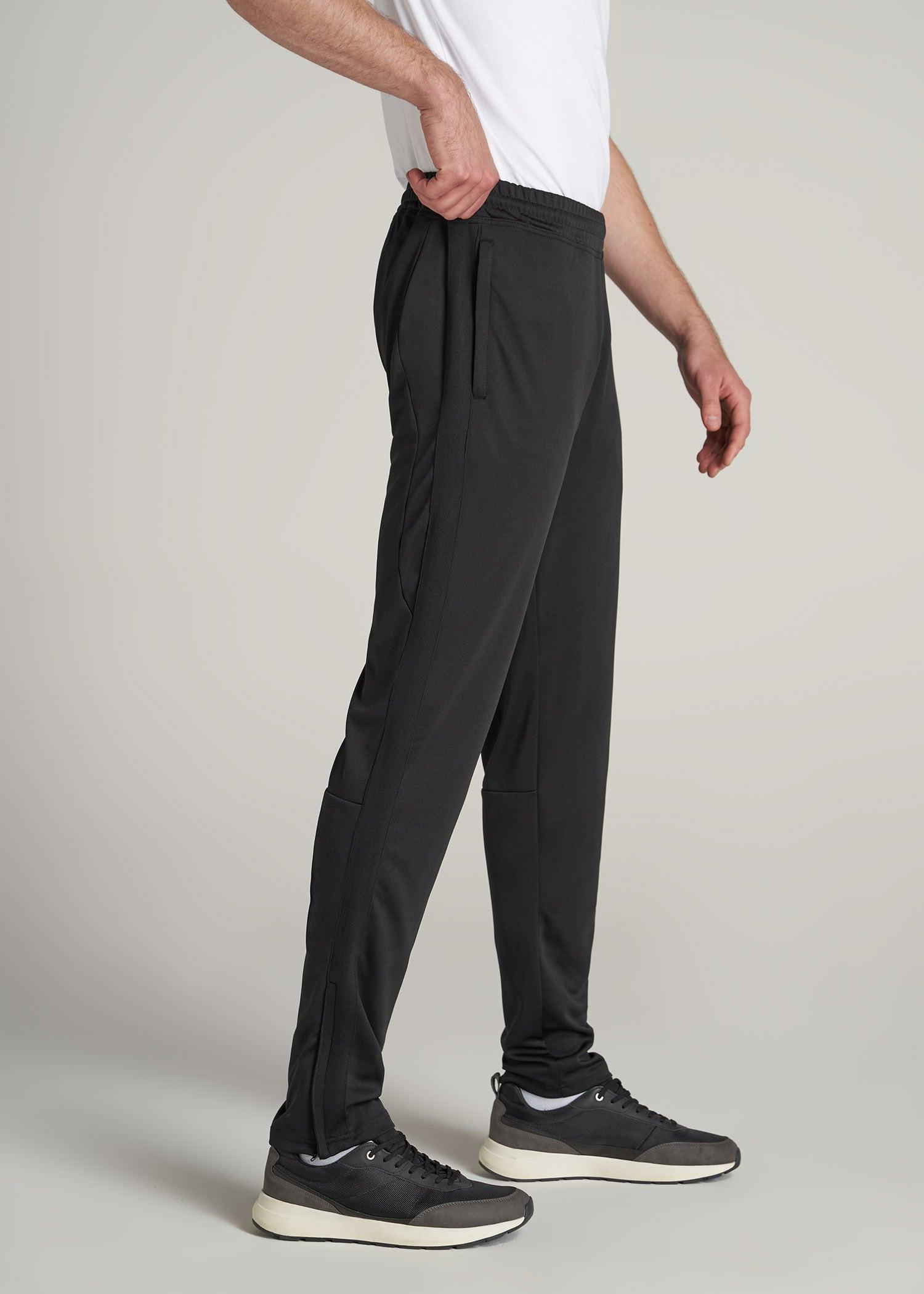 Athletic Stripe Pants for Tall Men in Black And Black Male Product Image