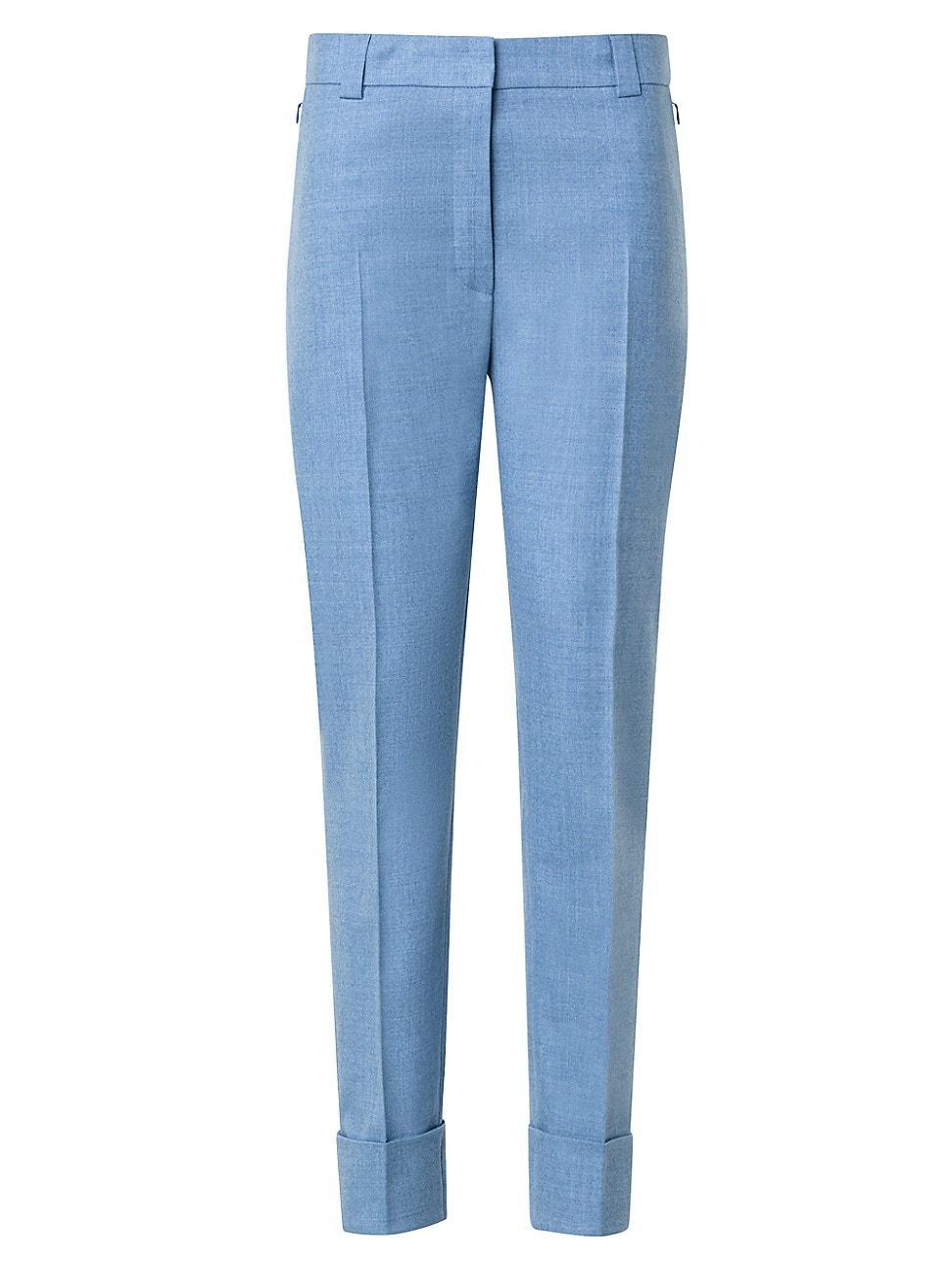 Womens Maxima Wool Flannel Cropped Pants Product Image