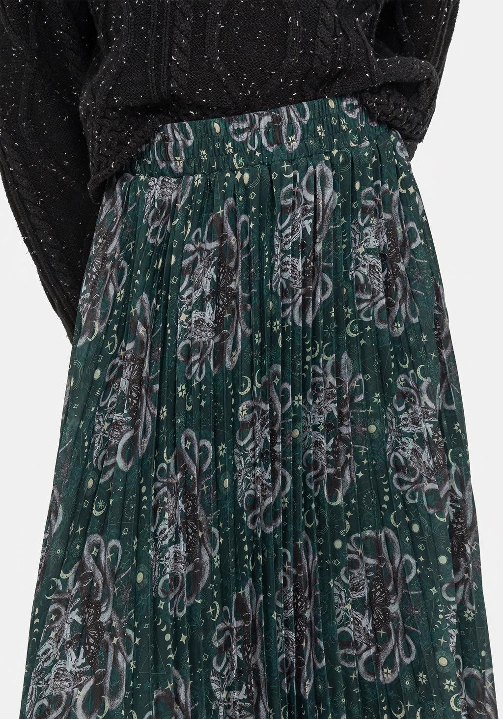 Cailleach Pleated Maxi Skirt Product Image