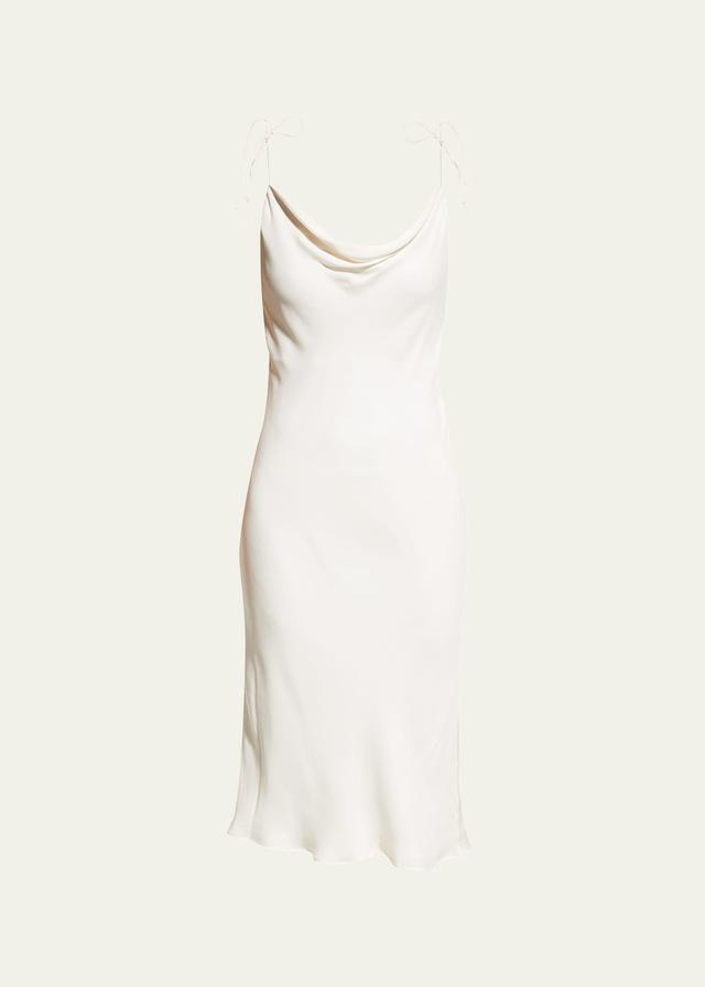 Womens Simple Silk Slip Dress Product Image