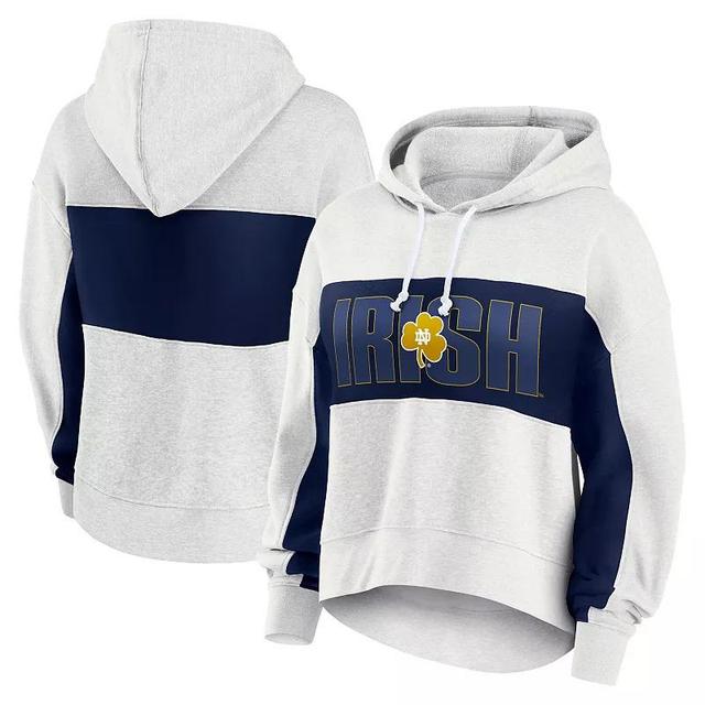 Womens Fanatics Oatmeal Notre Dame Fighting Irish Up For It Pullover Hoodie Product Image