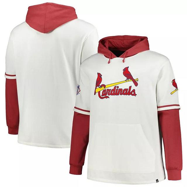 Mens 47 /Red St. Louis Cardinals Big & Tall Trifecta Shortstop Pullover Hoodie Product Image