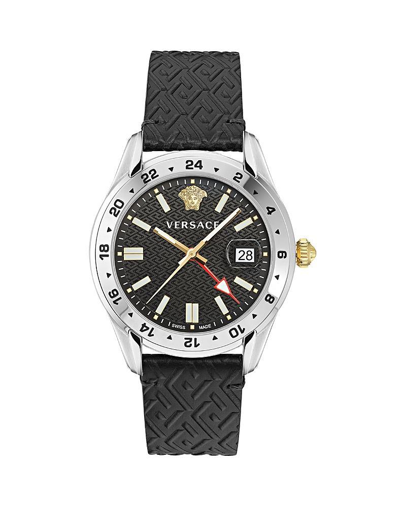 Mens 41MM Greca Time GMT Watch Product Image