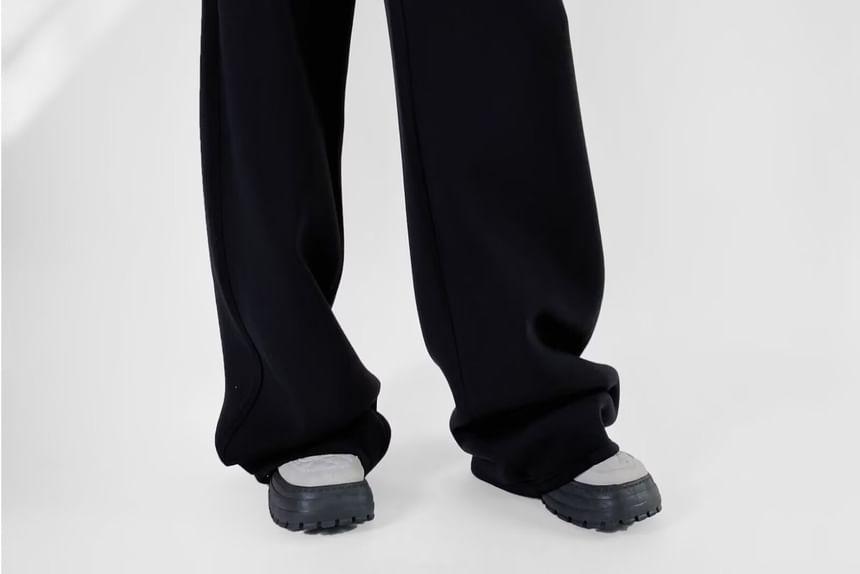 Mid Rise Plain Sweatpants Product Image