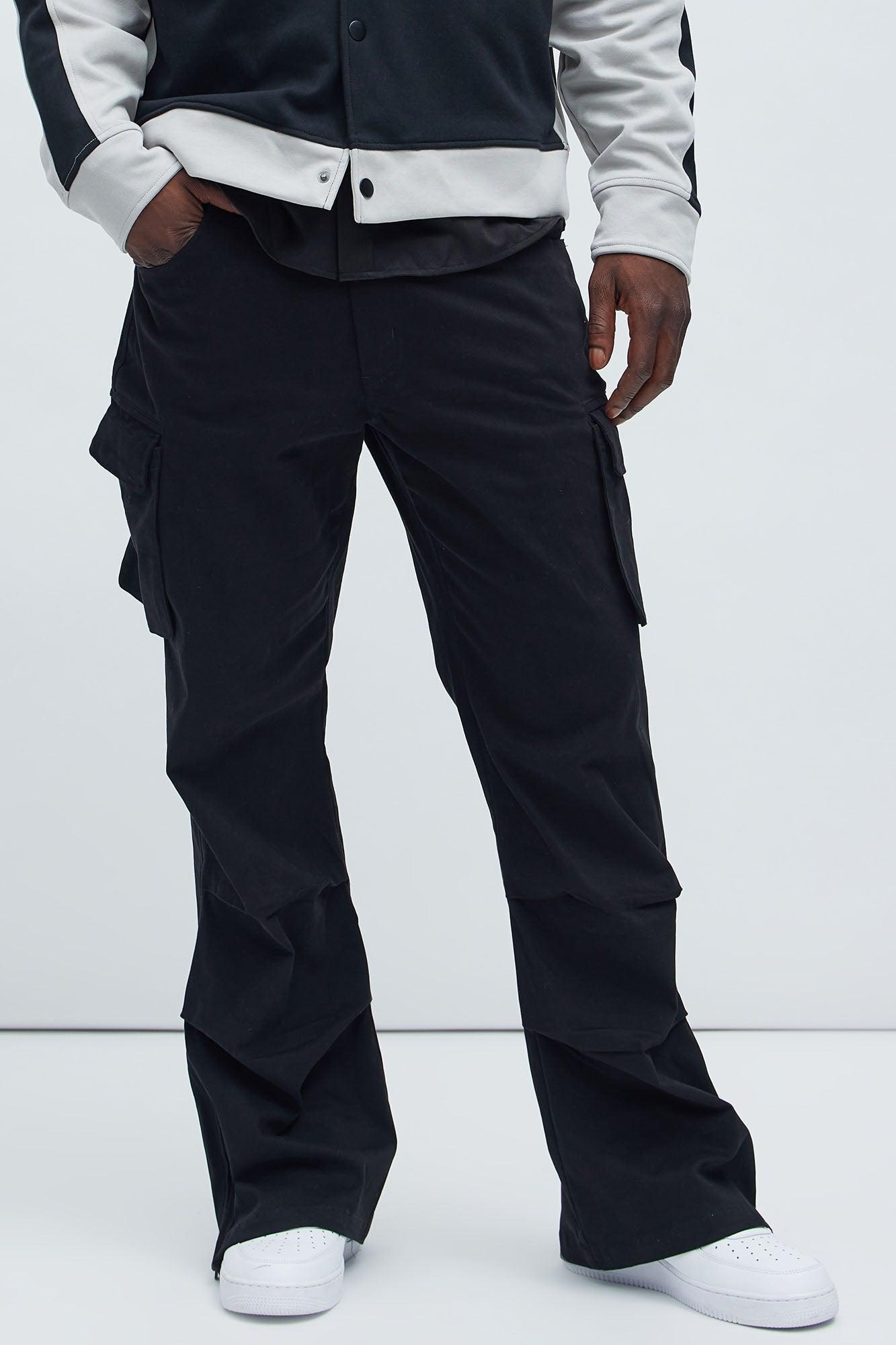 Almost Famous Slim Flare Cargo Pants - Black Product Image