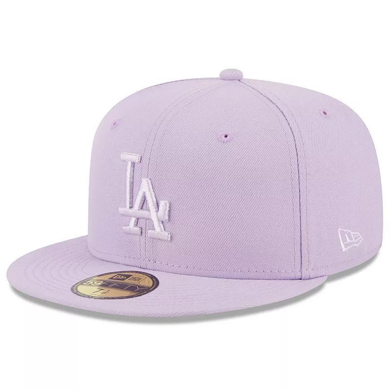 Mens New Era Lavender Los Angeles Dodgers 2023 Spring Color Basic 59FIFTY Fitted Hat Product Image