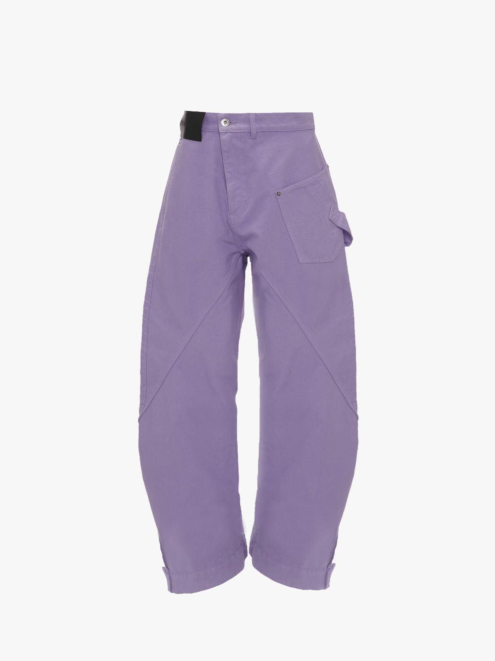 TWISTED WORKWEAR TROUSERS in purple | JW Anderson US  Product Image