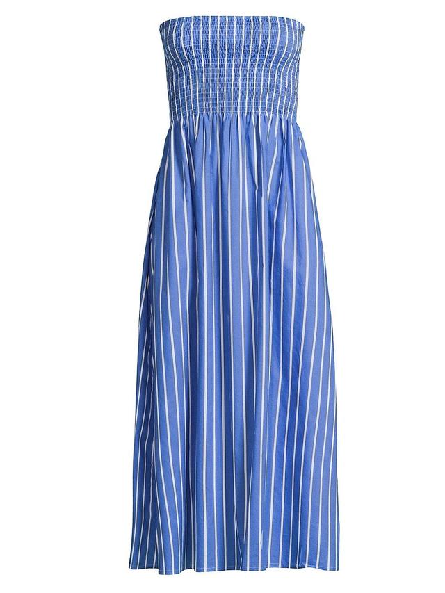 Womens Roma Madella Striped Cotton Midi-Dress Product Image