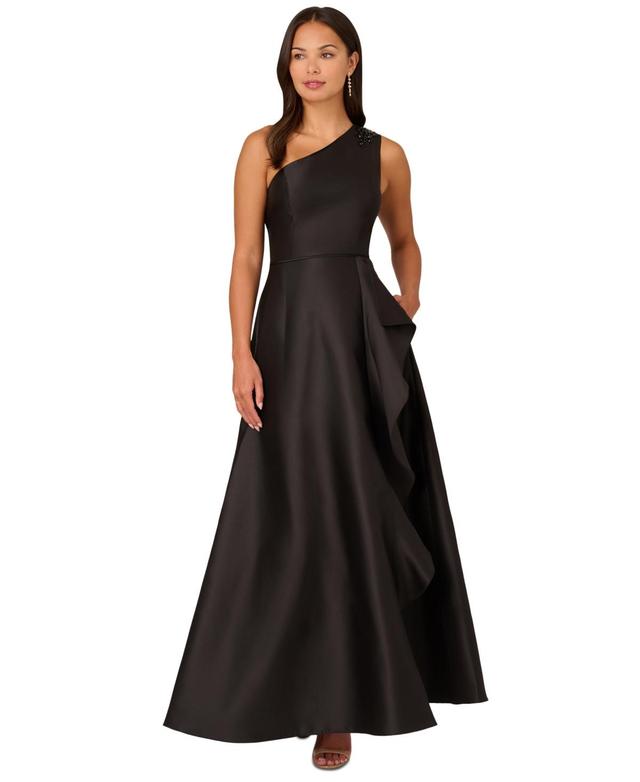 Women's Embellished One-Shoulder Sleeveless Ballgown Product Image