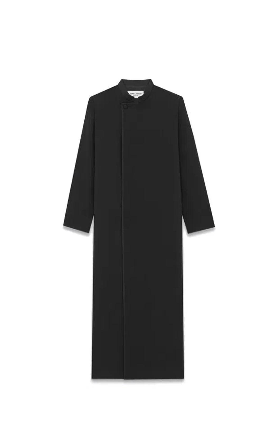 Men's Wool And Mohair Kaftan In Noir Product Image