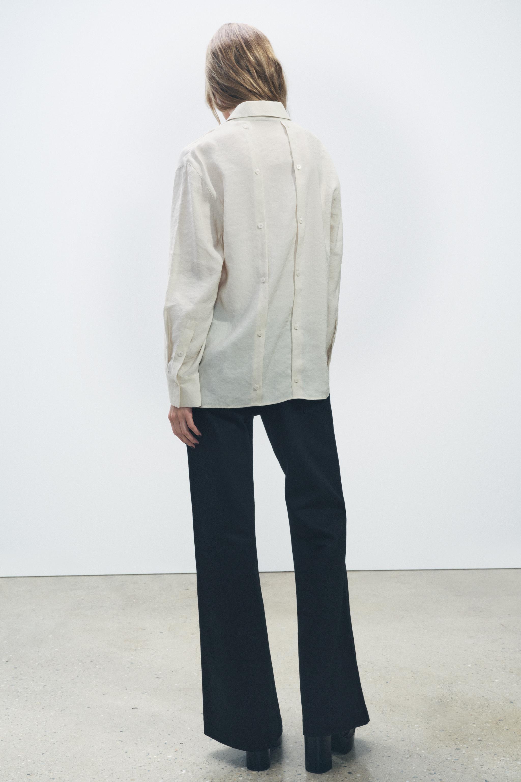 FLOWY BUTTON SHIRT ZW COLLECTION Product Image