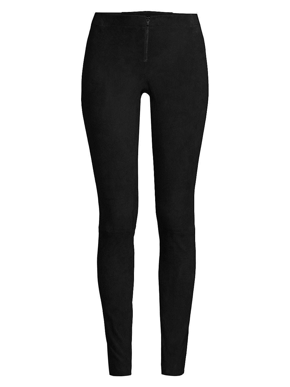 Womens Suede Legging Pants Product Image