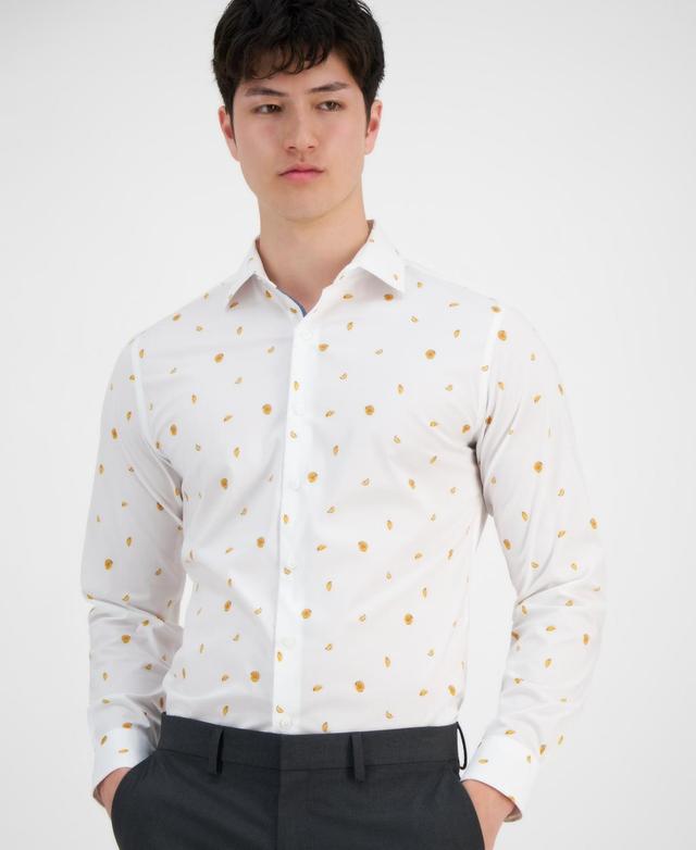 Bar Iii Mens Melon-Print Dress Shirt, Created for Macys Product Image