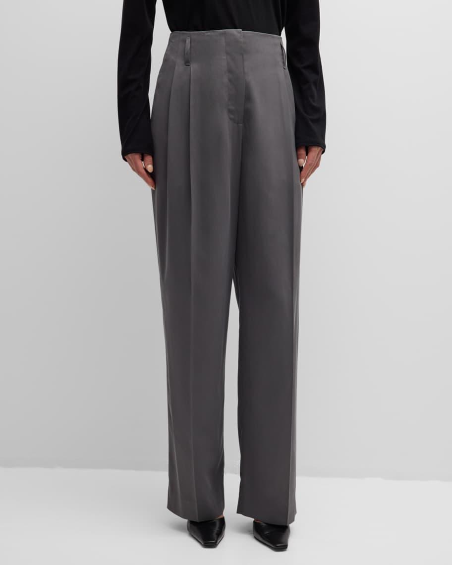 Lonan Pintuck Silk Pants product image