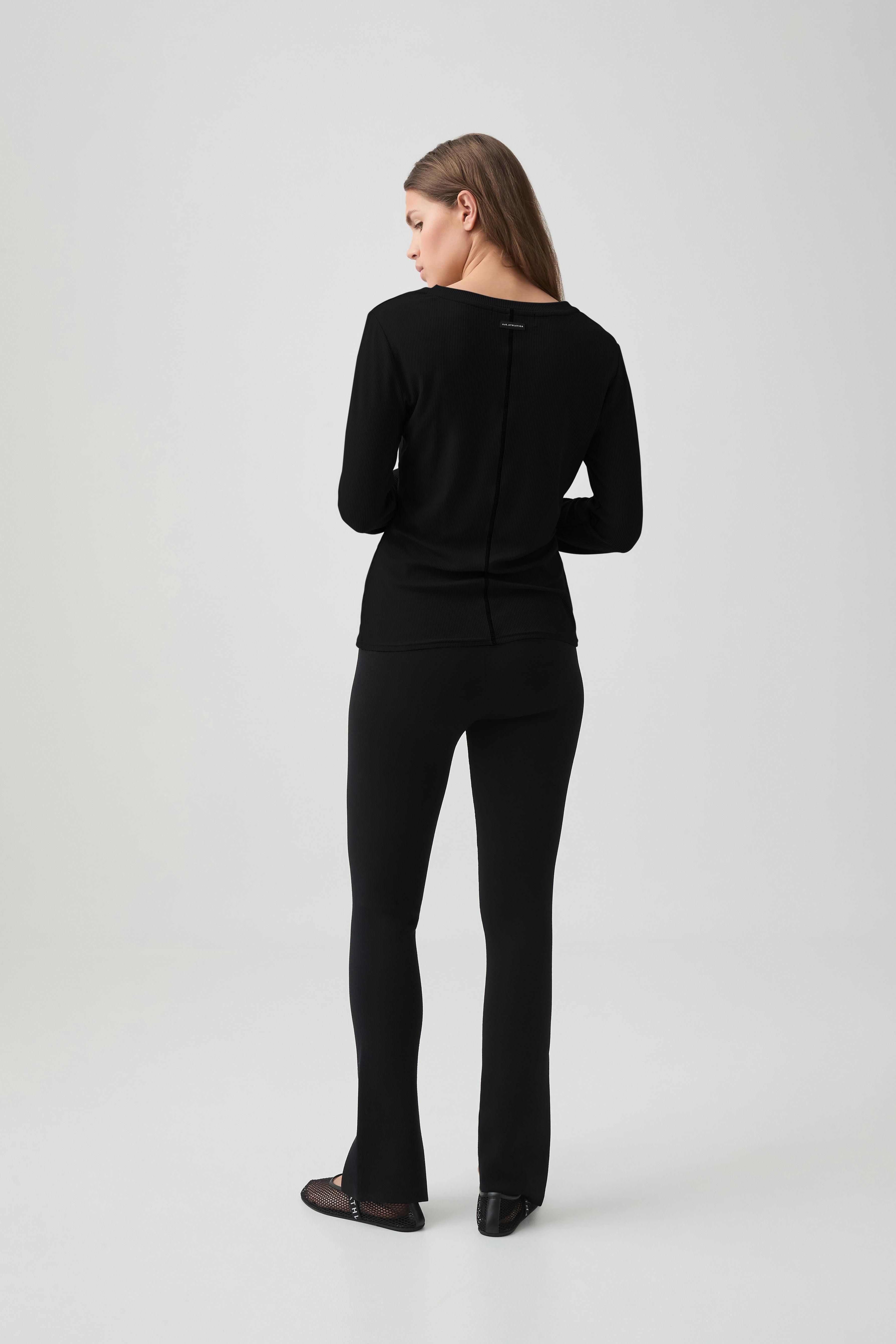 Sheer Rib Long Sleeve Tee 127 Product Image