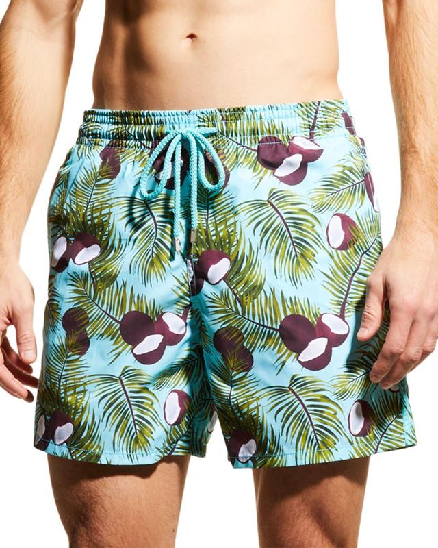 Mens Coconut-Print Swim Trunks Product Image