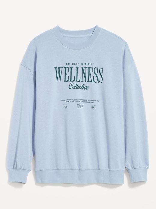 Oversized Crew-Neck Sweatshirt Product Image