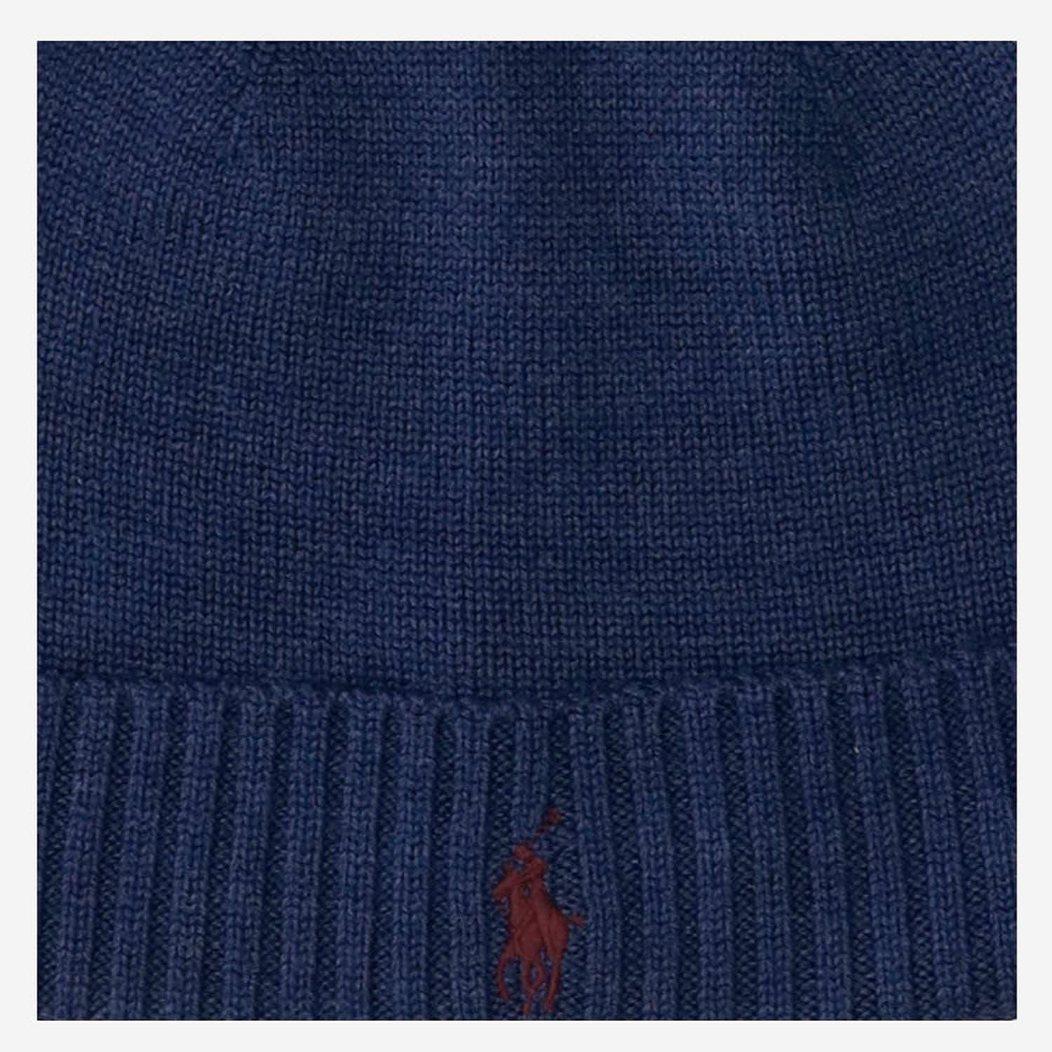 Wool Beanie With Logo In Blue Product Image