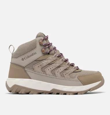 Columbia Strata Womens Waterproof Trail Shoes Kettle Blush Pink Product Image