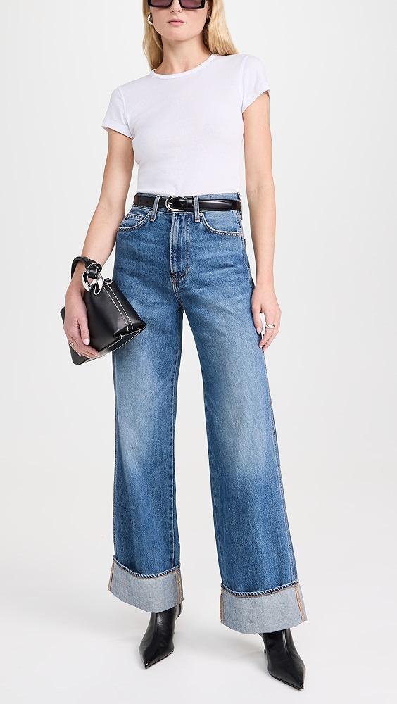 Veronica Beard Jean Taylor High Rise Wide Leg Jeans | Shopbop Product Image