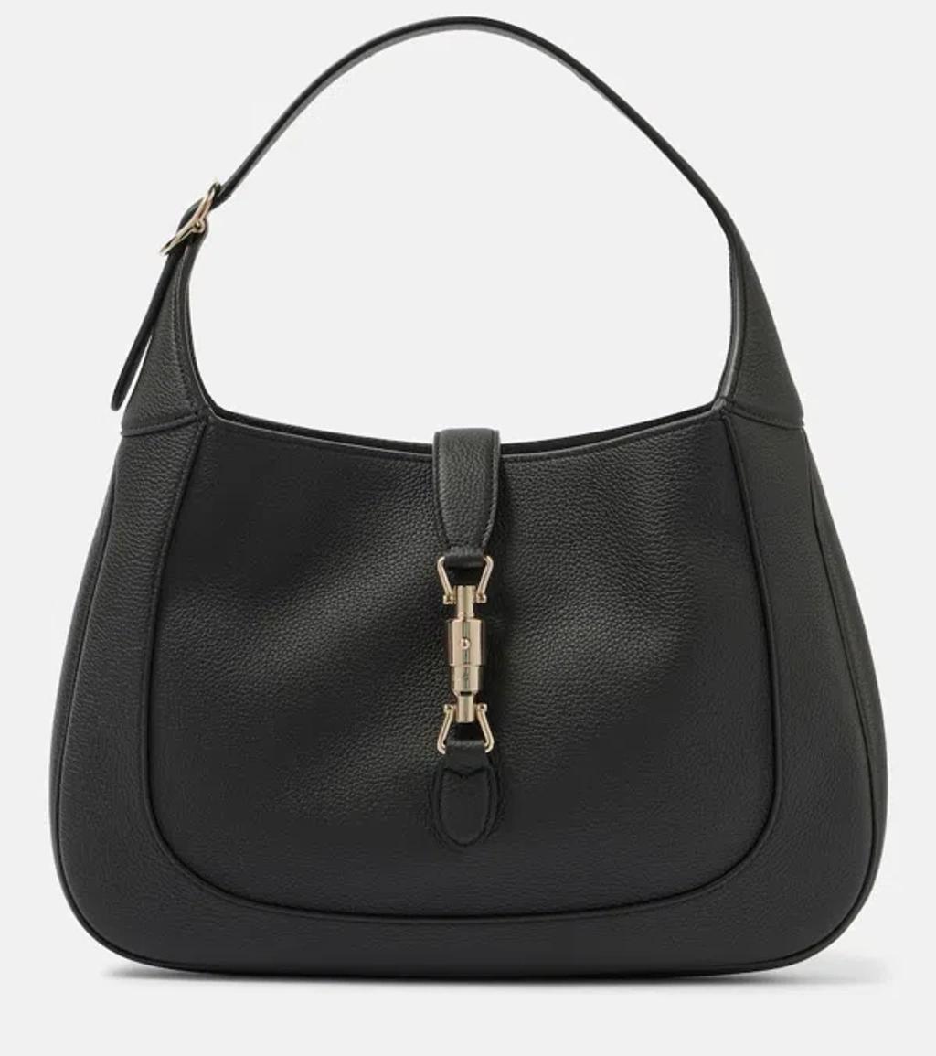 GUCCI Jackie Medium Leather Shoulder Bag In Black Product Image