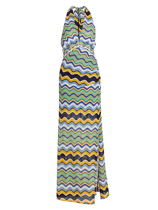 Womens Alia Knit Halter Maxi Dress Product Image