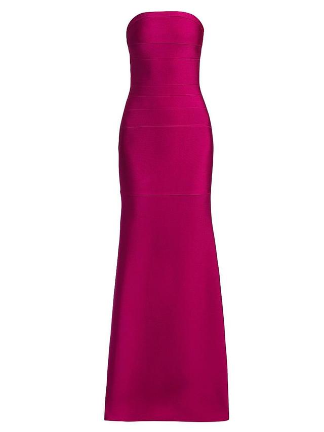 Womens Solange Strapless High Slit Gown Product Image