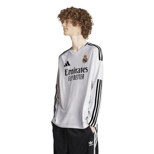 adidas Mens adidas Real Madrid 24/25 Home Long-Sleeve Jersey - Mens Product Image