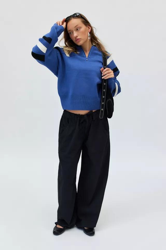 BDG Theo Quarter Zip Pullover Sweater Product Image