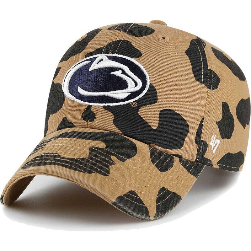 Womens 47 Penn State Nittany Lions Rosette Leopard Clean Up Adjustable Hat Product Image