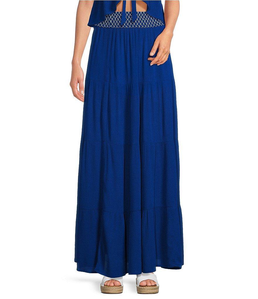 Coco + Jaimeson Crinkle Gauze Coordinating Maxi Skirt Product Image