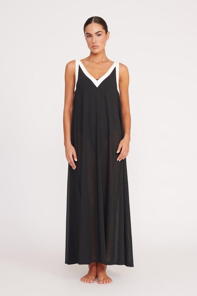 AVELINE COVERUP DRESS | BLACK WHITE Product Image