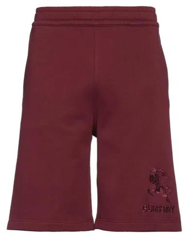 BURBERRY Man Shorts & Bermuda Shorts Burgundy Size L Cotton In Red Product Image