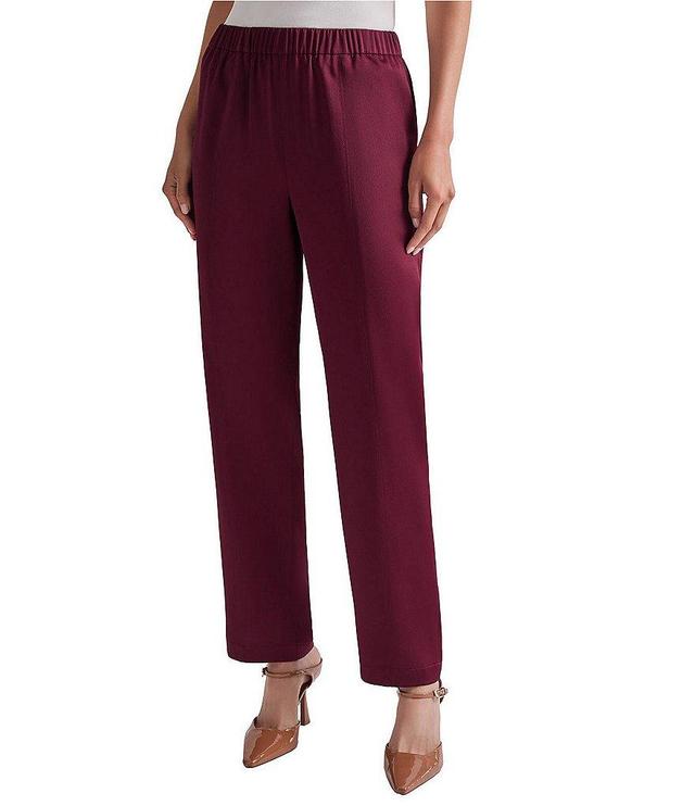 MISOOK No-Roll Waist Straight Leg Pull-On Ankle Pants Product Image