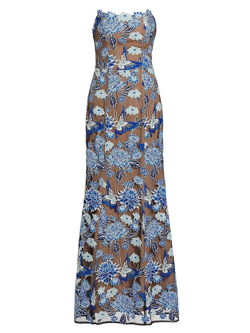 Womens Renee Floral Embroidered Maxi Dress Product Image