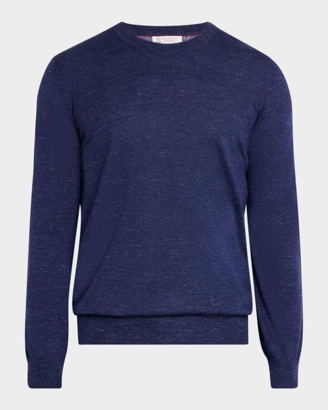 Men's Cashmere, Silk and Linen Crewneck Sweater Product Image