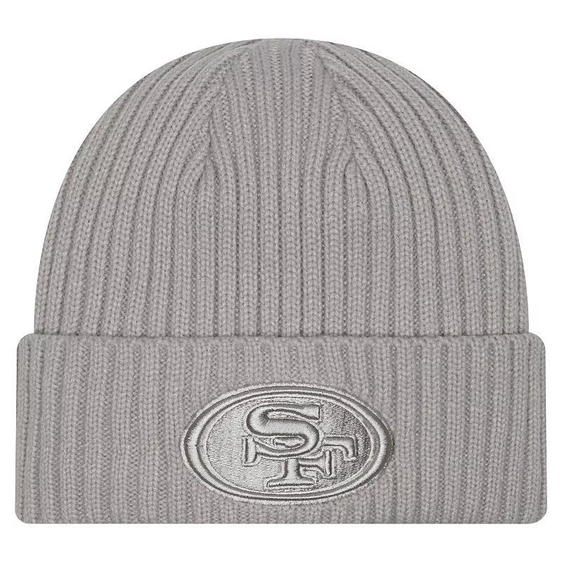 Mens New Era Gray San Francisco 49ers Color Pack Cuffed Knit Hat Product Image