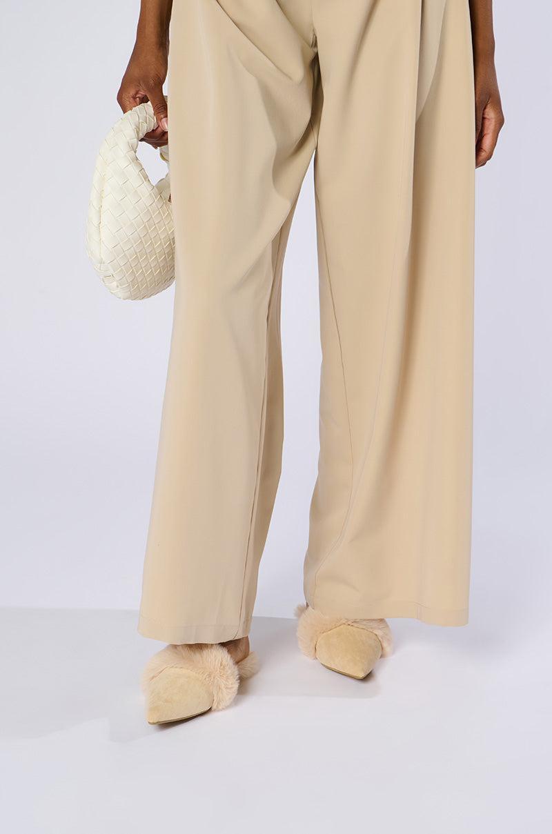 AZALEA WANG COLTRANE FUZZY BEIGE FLAT Product Image