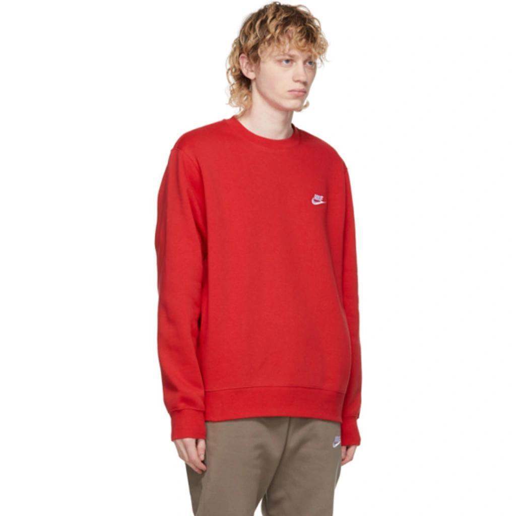 NIKE Red Fleece Nsw Club Sweatshirt In University Red Product Image