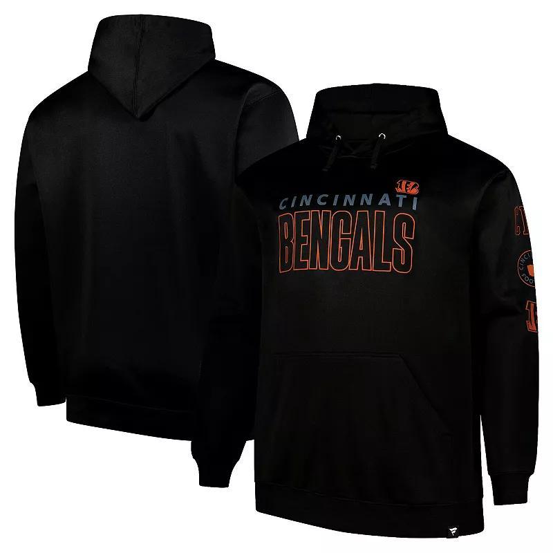 Mens Fanatics Cincinnati Bengals Big & Tall Fleece Pullover Hoodie Product Image