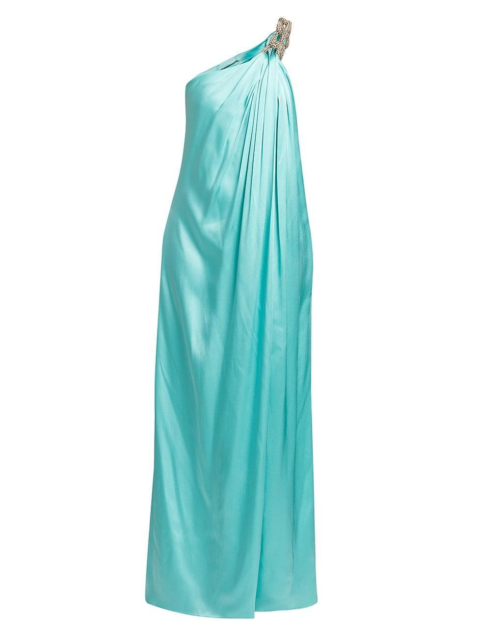 Womens Falabella Crystal Draped Satin Gown Product Image