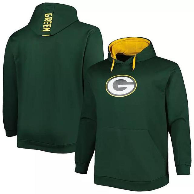 Mens Green Green Bay Packers Big and Tall Logo Pullover Hoodie Product Image