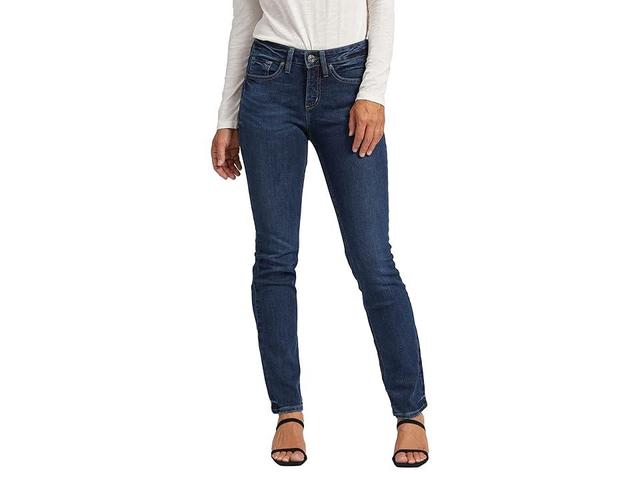 Silver Jeans Co. Suki Mid-Rise Straight Leg Jeans L93413COO453 (Indigo) Women's Jeans Product Image