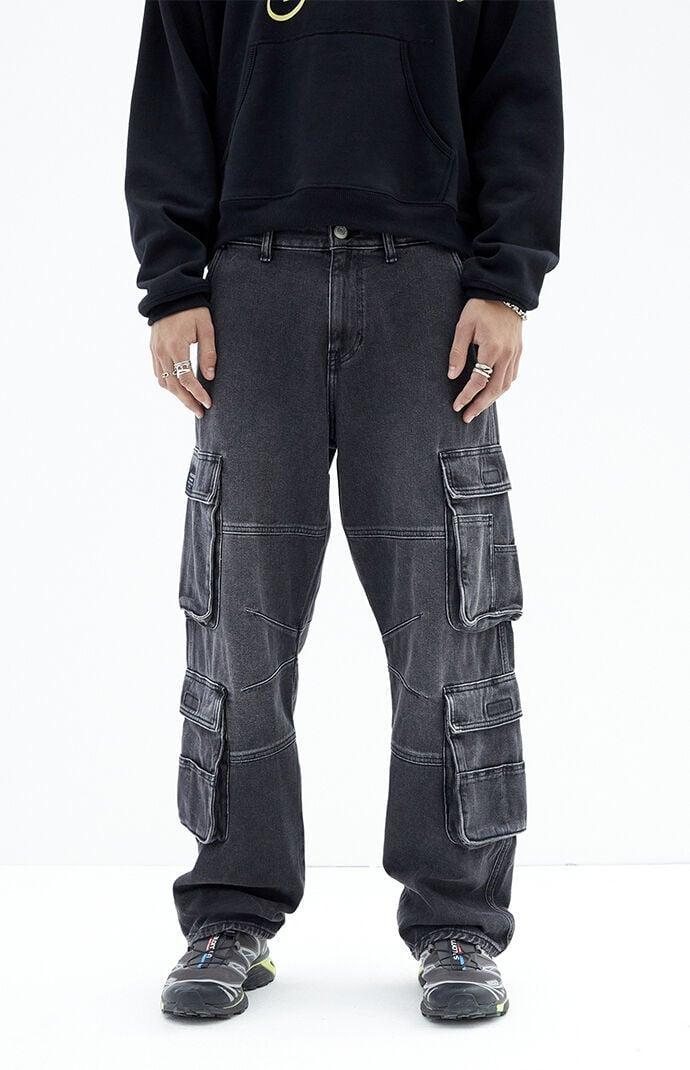 Men's Wash Baggy Cargo Jeans - 32W x 30L Product Image