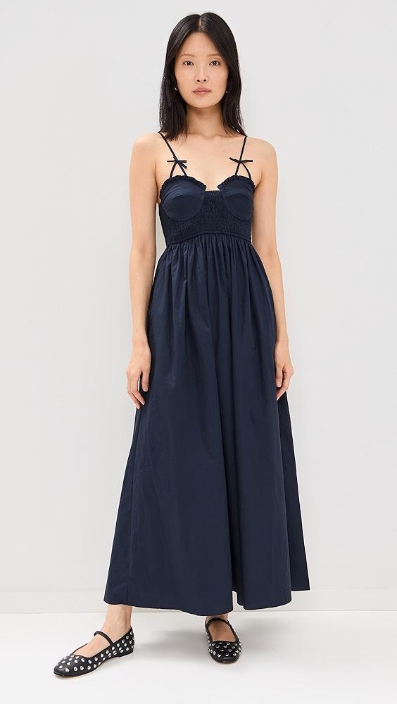 Moon River Sleeveless Bustier Midi Dress | Shopbop Product Image