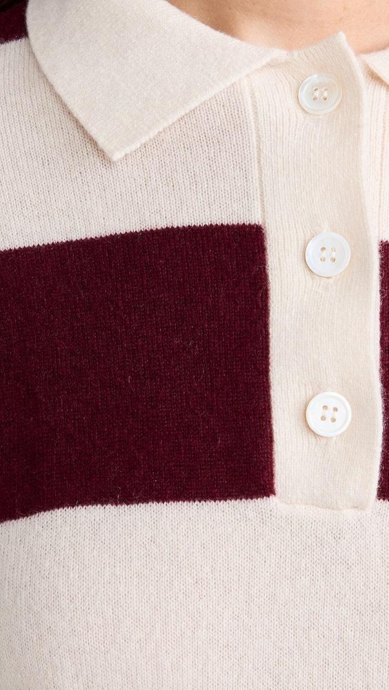 LE JEAN Cashmere Polo Sweater | Shopbop Product Image