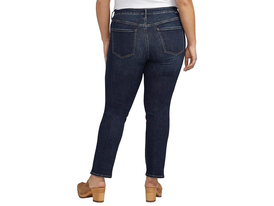 Jag Plus Size Cassie Mid Rise Slim Straight Leg Jeans Product Image