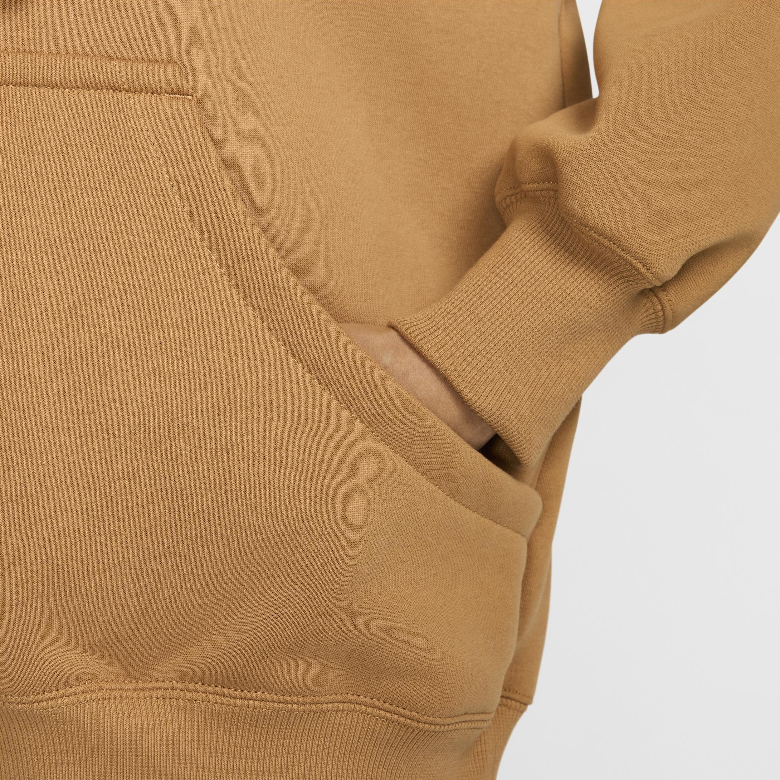 Nike Womens Phoenix Fleece OS Pullover Hoodie - Flax/Sail Product Image