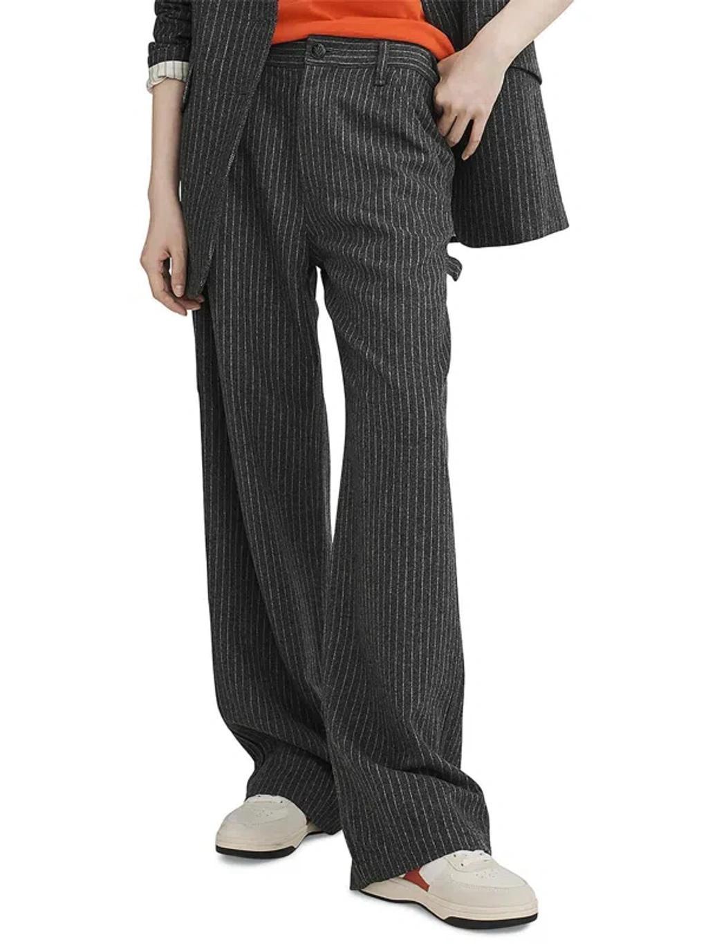 RAG & BONE Womens Wool Blend Striped Dress Pants In Multi product image